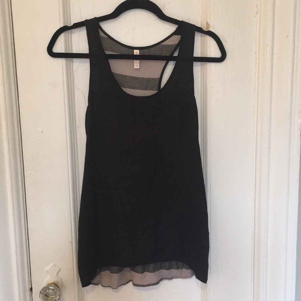 Black tank top